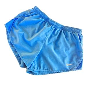 Nike Baby Blue Women's Dry Fit Tempo Active Gym Running Shorts Size Small